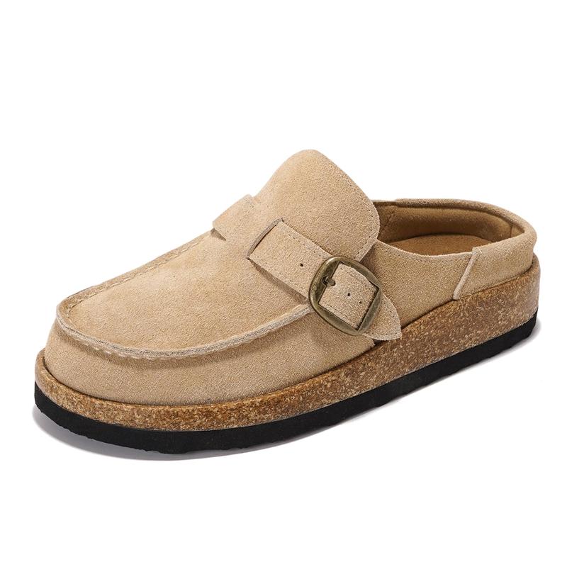 Beige loafer with cork sole